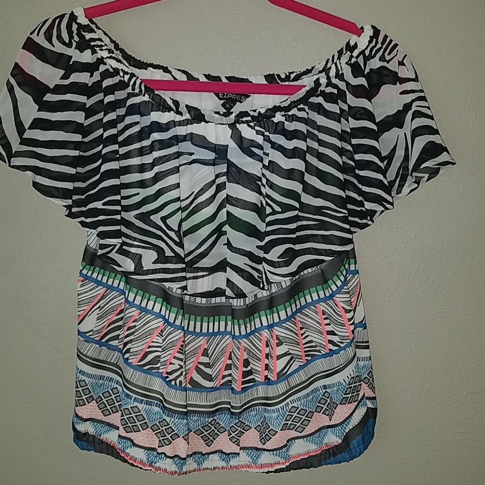 $3 for $20** Express off the shoulder top